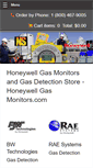 Mobile Screenshot of honeywellgasmonitors.com