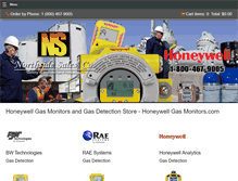 Tablet Screenshot of honeywellgasmonitors.com